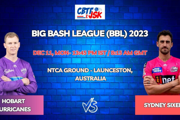 Hobart Hurricanes vs Sydney Sixers Today Match Prediction & Live Odds - BBL 2023