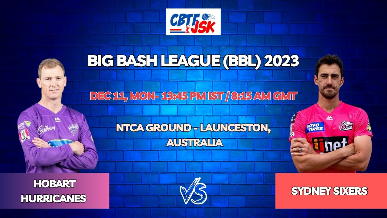 Hobart Hurricanes vs Sydney Sixers Today Match Prediction & Live Odds - BBL 2023