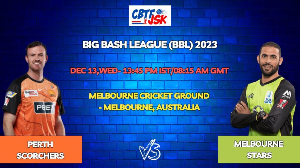 Melbourne Stars vs Perth Scorchers Today Match Prediction & Live Odds - BBL 2023