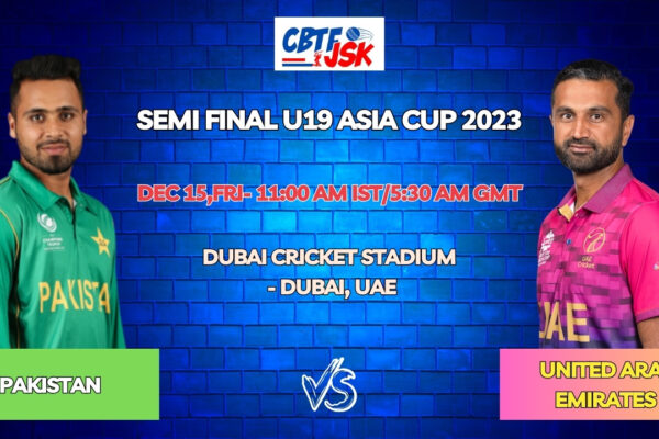 Pakistan vs UAE Today Match Prediction & Live Odds - Semi Final U19 Asia Cup 2023