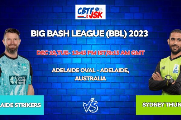 Adelaide Strikers vs Sydney Thunder Today Match Prediction & Live Odds - BBL 2023