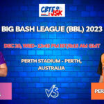 Perth Scorchers vs Hobart Hurricanes Today Match Prediction & Live Odds - BBL 2023
