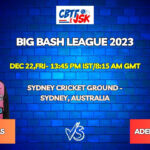 Sydney Sixers vs Adelaide Strikers Today Match Prediction & Live Odds - BBL 2023