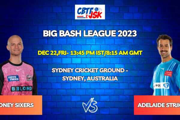 Sydney Sixers vs Adelaide Strikers Today Match Prediction & Live Odds - BBL 2023