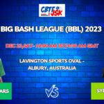 Melbourne Stars vs Sydney Thunder Today Match Prediction & Live Odds - BBL 2023