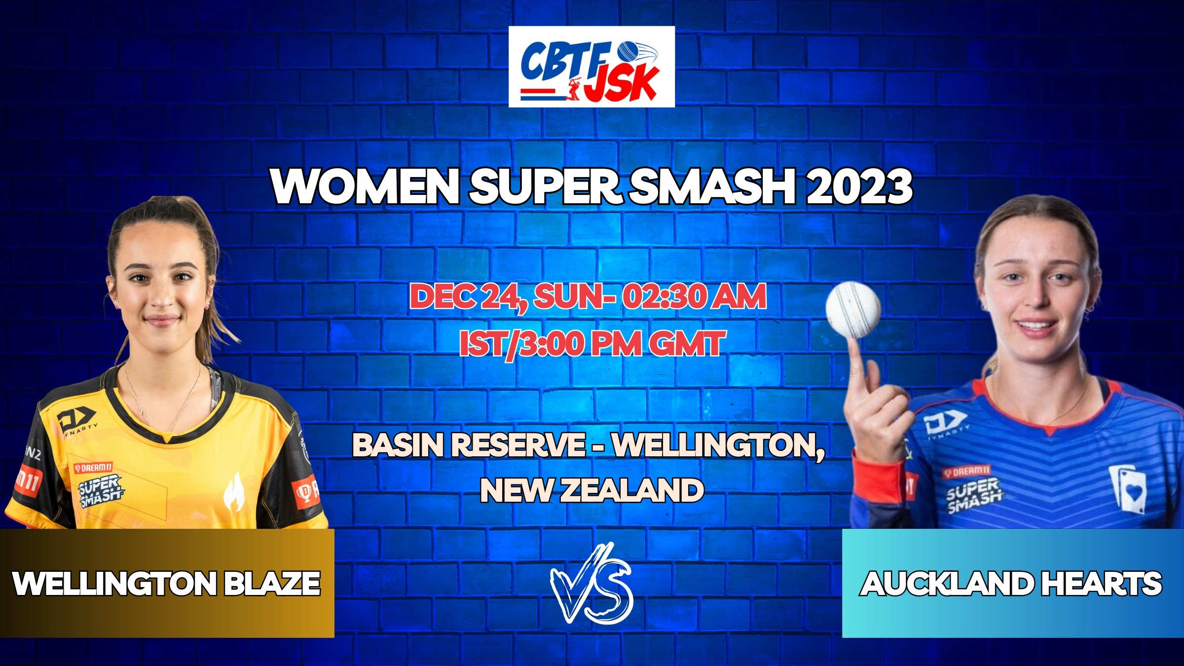 Wellington Blaze vs Auckland Hearts Women Today Match Prediction & Live Odds - Women Super Smash 2023