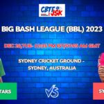 Sydney Sixers vs Melbourne Stars Today Match Prediction & Live Odds - BBL 2023