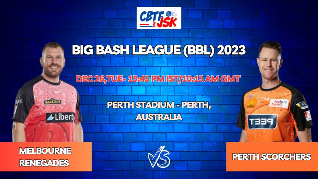 Perth Scorchers vs Melbourne Renegades Today Match Prediction & Live Odds - BBL 2023