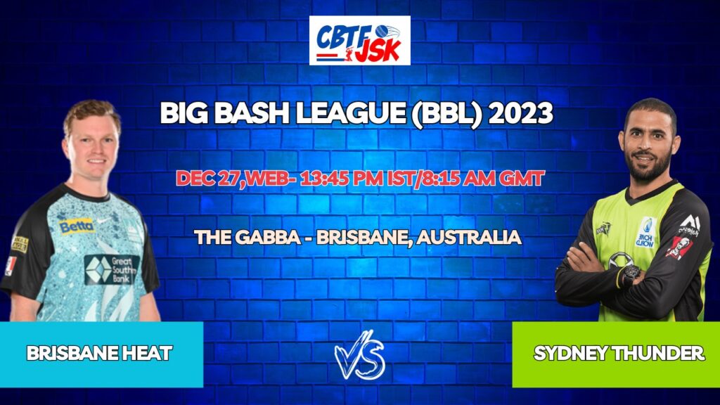 Brisbane Heat vs Sydney Thunder Today Match Prediction & Live Odds - BBL 2023