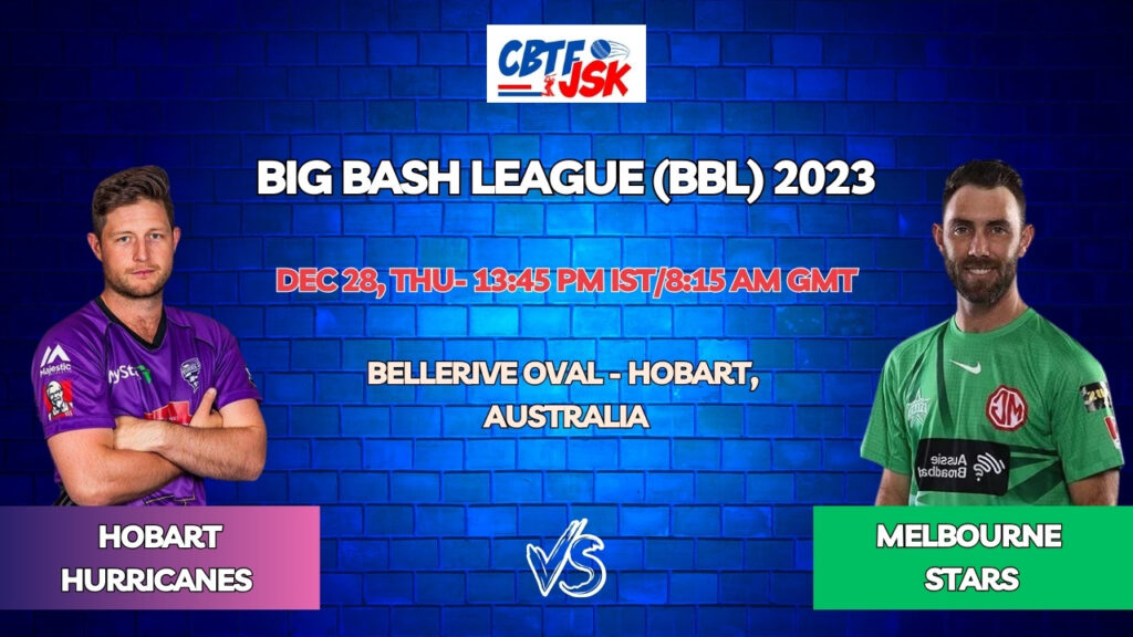 Hobart Hurricanes vs Melbourne Stars Today Match Prediction & Live Odds - BBL 2023