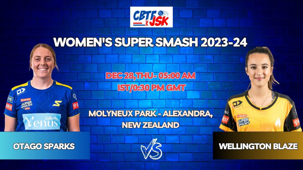 Otago Sparks vs Wellington Blaze Today Match Prediction & Live Odds - Super Smash Women 2023