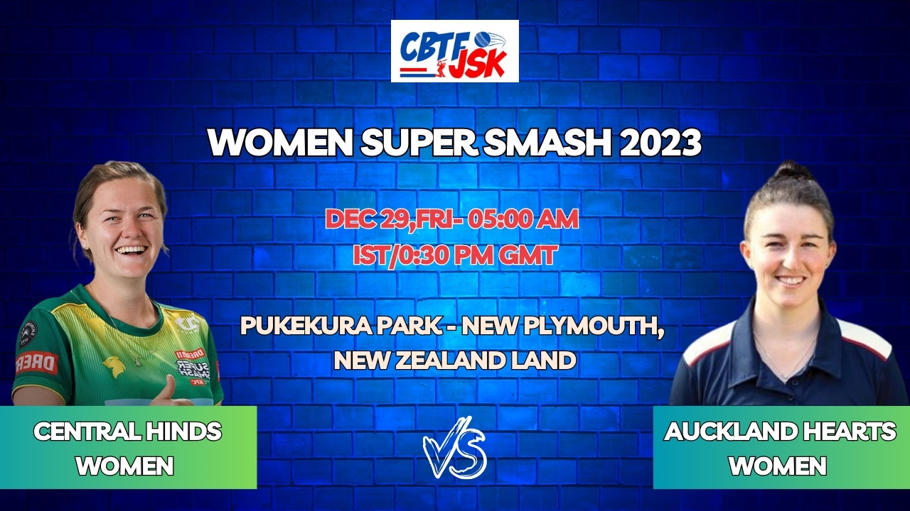 Central Hinds vs Auckland Hearts Women Today Match Prediction & Live Odds - Super Smash Women 2023