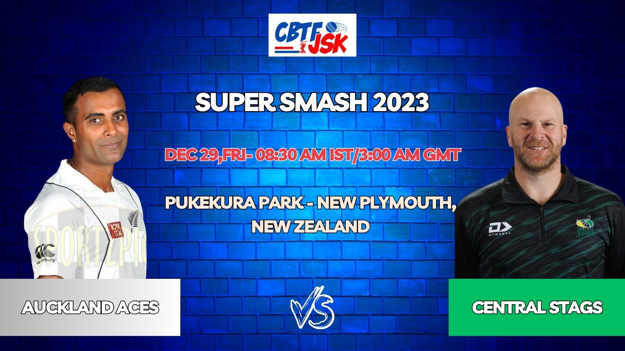 Central Stags vs Auckland Aces Today Match Prediction & Live Odds - Super Smash 2023