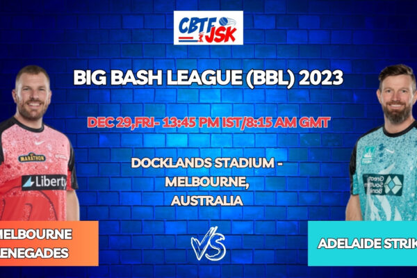 Melbourne Renegades vs Adelaide Strikers Today Match Prediction & Live Odds - BBL 2023