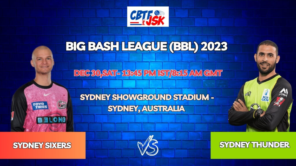 Sydney Thunder vs Sydney Sixers Today Match Prediction & Live Odds - BBL 2023