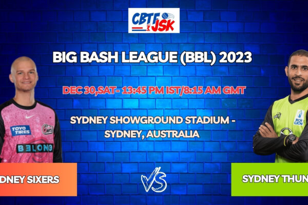 Sydney Thunder vs Sydney Sixers Today Match Prediction & Live Odds - BBL 2023