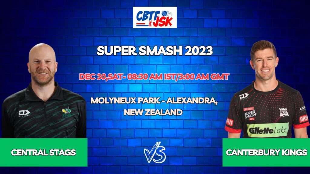 Central Stags vs Canterbury Kings Today Match Prediction & Live Odds - Super Smash 2023