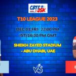 The Chennai Braves vs Delhi Bulls Today Match Prediction & Live Odds - T10 League 2023