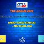 Team Abu Dhabi vs Deccan Gladiators Today Match Prediction & Live Odds - T10 League 2023