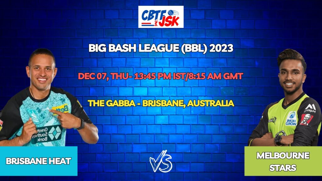 Brisbane Heat vs Melbourne Stars Today Match Prediction & Live Odds - BBL 2023