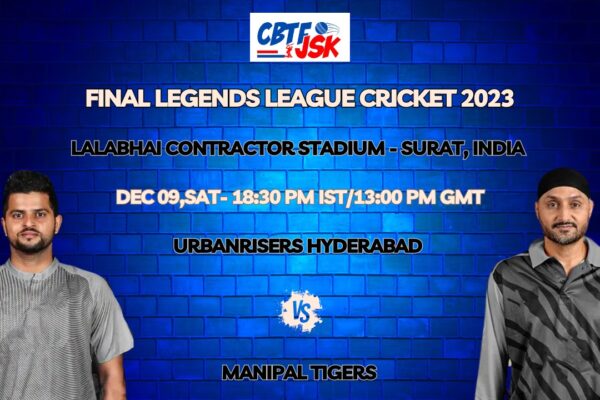 Urbanrisers Hyderabad vs Manipal Tigers T20 Today Match Prediction & Live Odds - Final Legends League Cricket 2023