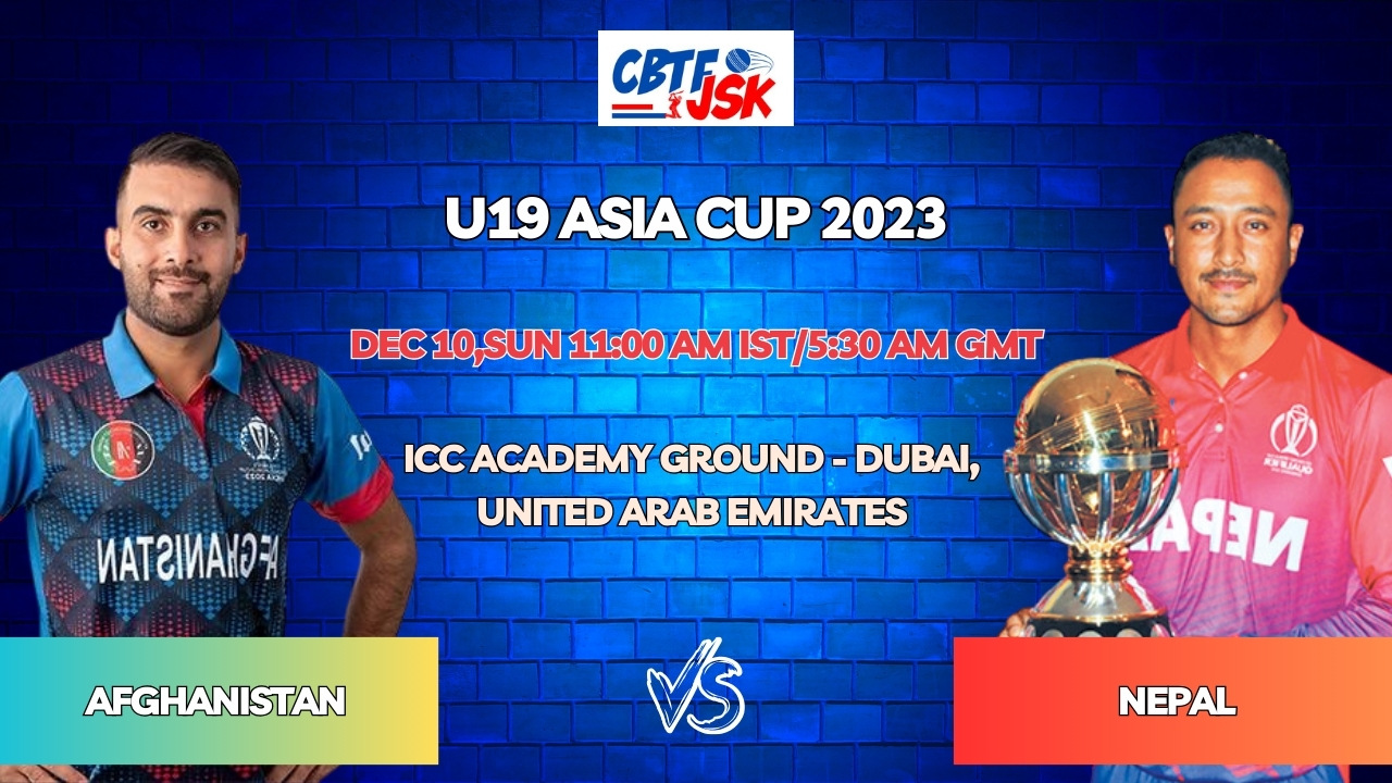 Afghanistan vs Nepal Today Match Prediction & Live Odds - U19 Asia Cup 2023