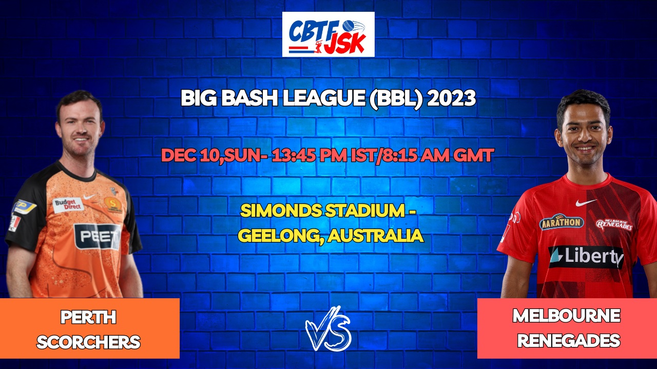 Melbourne Renegades vs Perth Scorchers Today Match Prediction & Live Odds - BBL 2023