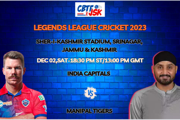 India Capitals vs Manipal Tigers T20 Today Match Prediction & Live Odds - Legends League Cricket 2023