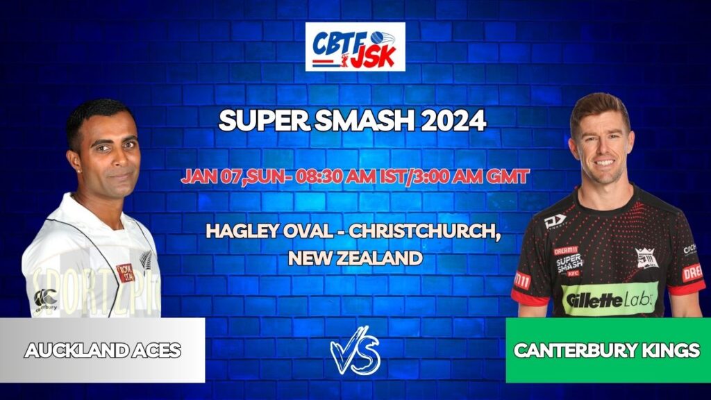 Canterbury Kings vs Auckland Aces Today Match Prediction & Live Odds - Super Smash 2024