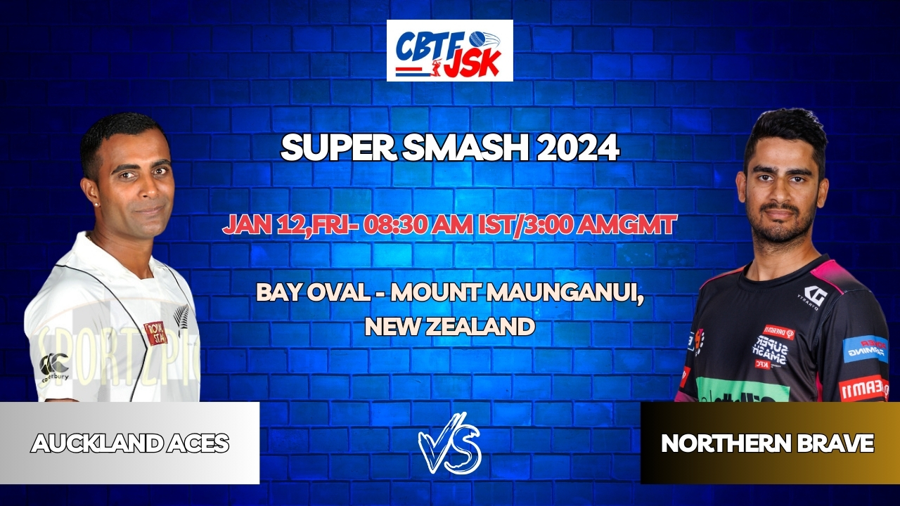 Northern Brave vs Auckland Aces Today Match Prediction & Live Odds - Super Smash 2024