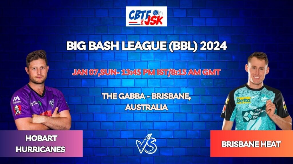 Brisbane Heat vs Hobart Hurricanes Today Match Prediction & Live Odds - BBL 2024