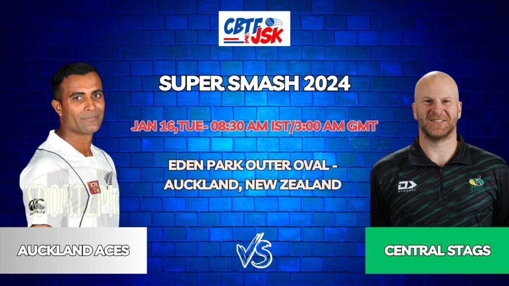 Auckland Aces vs Central Stags Today Match Prediction & Live Odds - Super Smash 2024