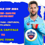 Pretoria Capitals vs MI Cape Town Today Match Prediction & Live Odds - SA20 2024