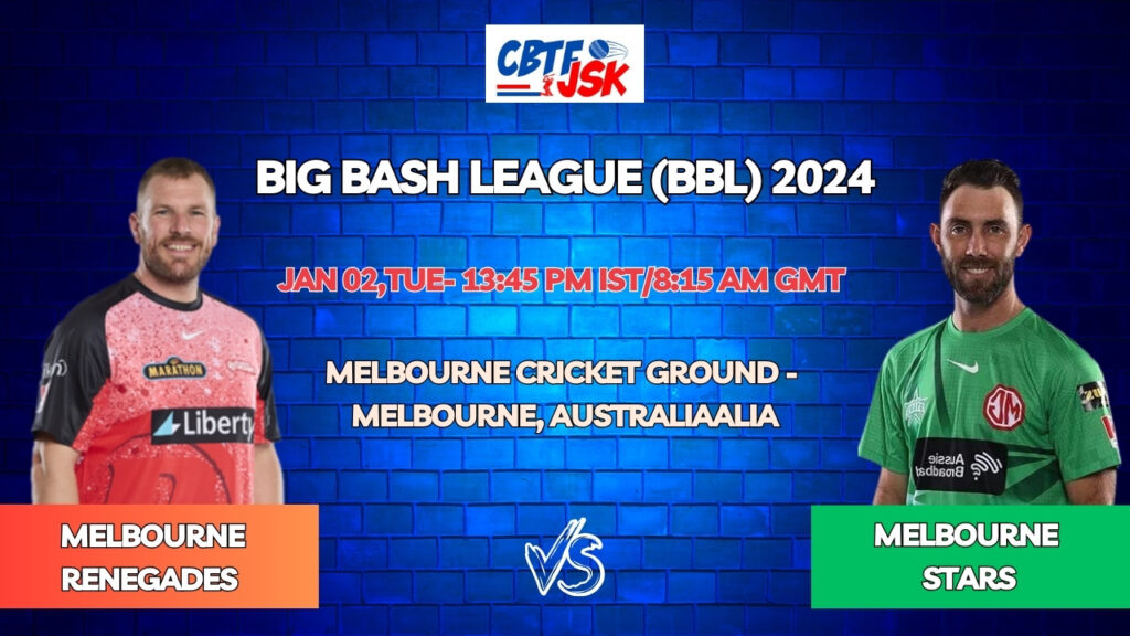 Melbourne Stars vs Melbourne Renegades Today Match Prediction & Live Odds - BBL 2024