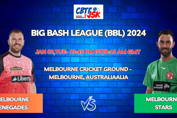 Melbourne Stars vs Melbourne Renegades Today Match Prediction & Live Odds - BBL 2024