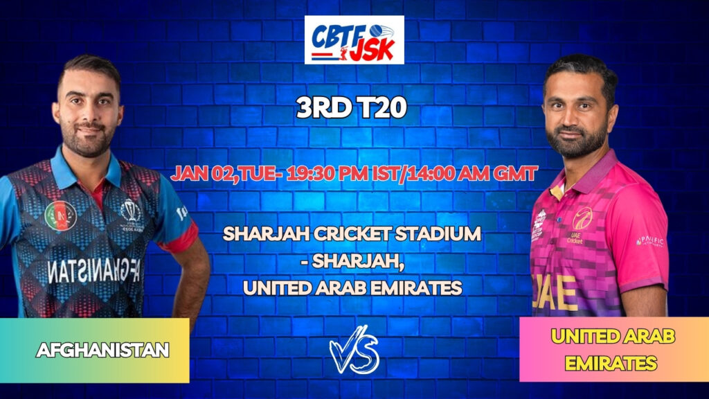 United Arab Emirates vs Afghanistan 3rd T20 Match Prediction, Betting Tips & Odds