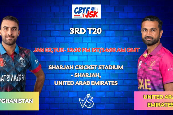 United Arab Emirates vs Afghanistan 3rd T20 Match Prediction, Betting Tips & Odds