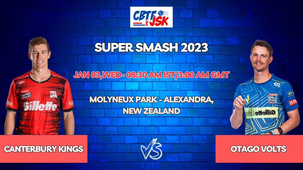 Otago Volts vs Canterbury Kings Today Match Prediction & Live Odds - Super Smash 2024