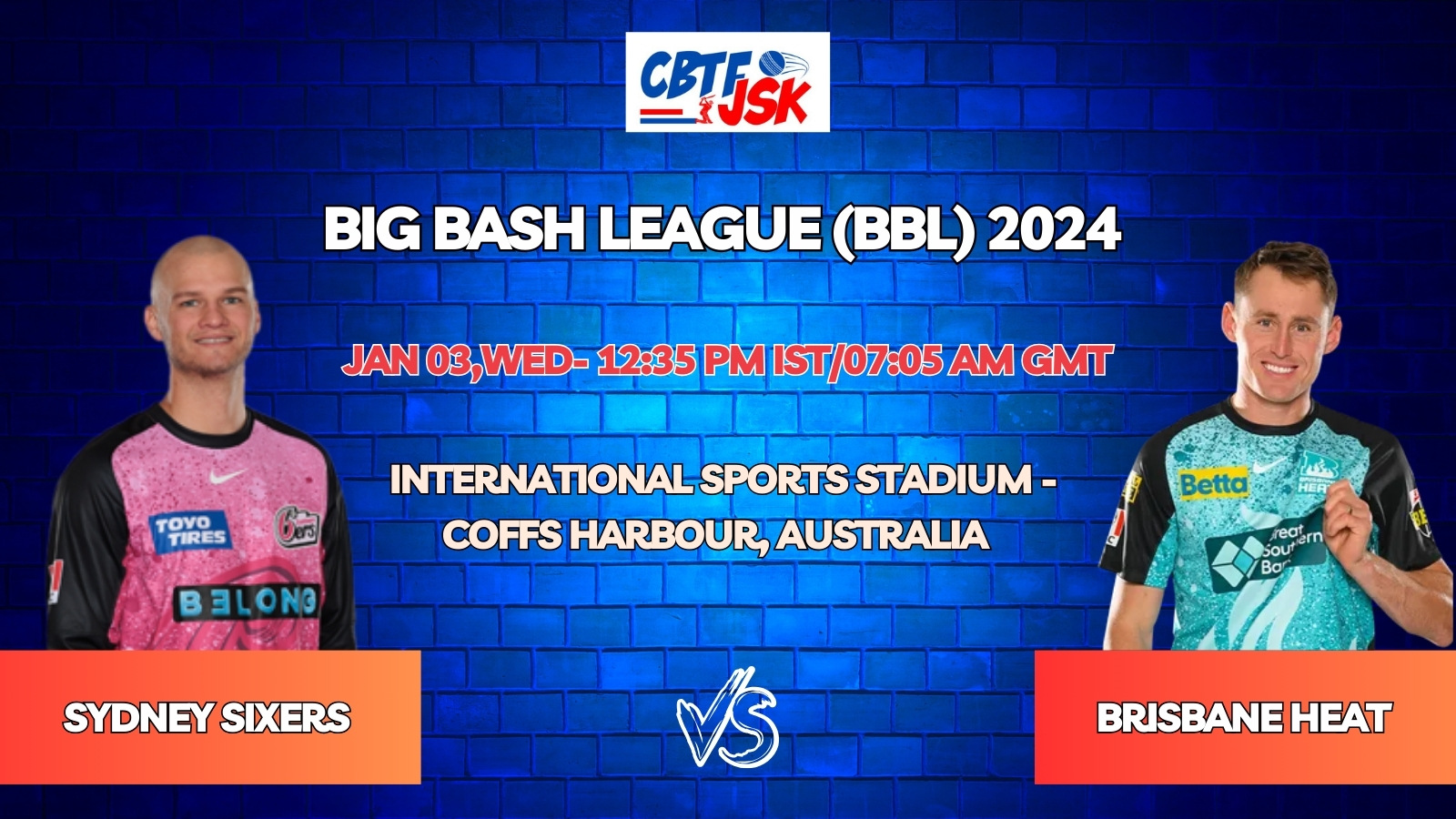 Sydney Sixers vs Brisbane Heat Today Match Prediction & Live Odds - BBL 2024