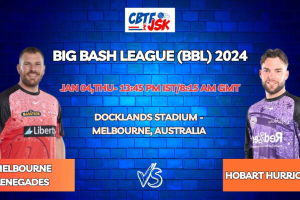 Melbourne Renegades vs Hobart Hurricanes Today Match Prediction & Live Odds - BBL 2024