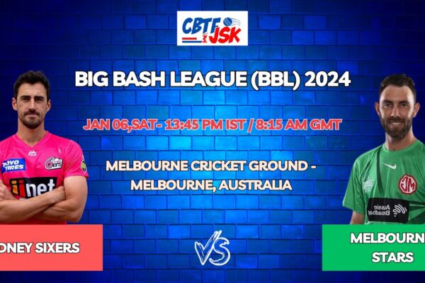 Melbourne Stars vs Sydney Sixers Today Match Prediction & Live Odds - BBL 2024