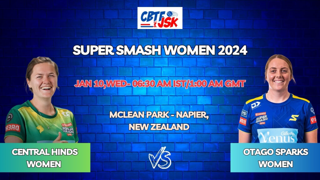 Central Hinds vs Otago Sparks Today Match Prediction & Live Odds - Super Smash Women 2024