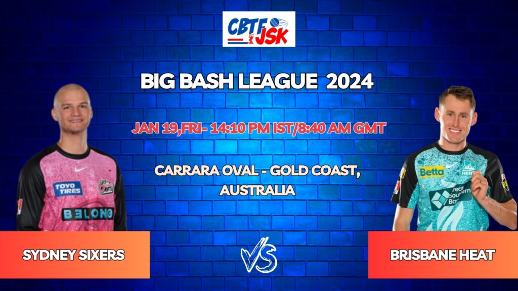 Brisbane Heat vs Sydney Sixers Today Match Prediction & Live Odds - Qualifier BBL 2024