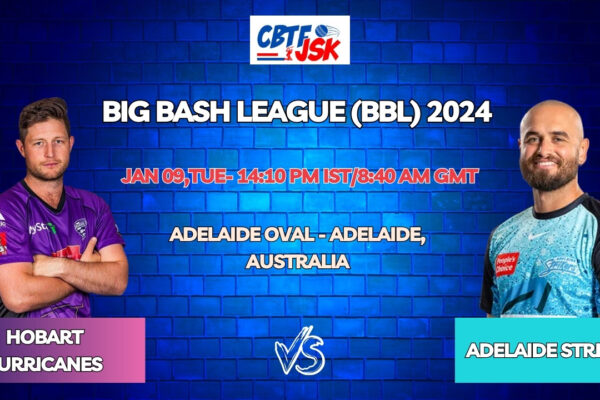 Adelaide Strikers vs Hobart Hurricanes Today Match Prediction & Live Odds - BBL 2024