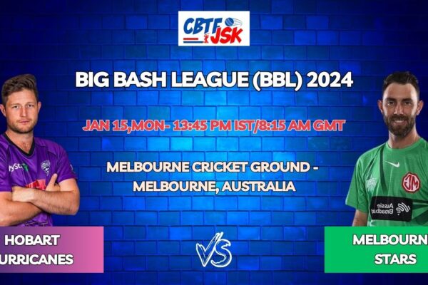 Melbourne Stars vs Hobart Hurricanes Today Match Prediction & Live Odds - BBL 2024