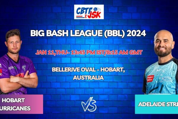 Hobart Hurricanes vs Adelaide Strikers Today Match Prediction & Live Odds - BBL 2024