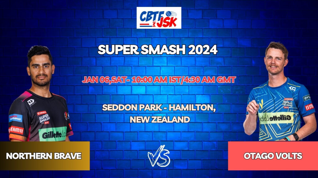 Northern Brave vs Otago Volts Today Match Prediction & Live Odds - Super Smash 2024