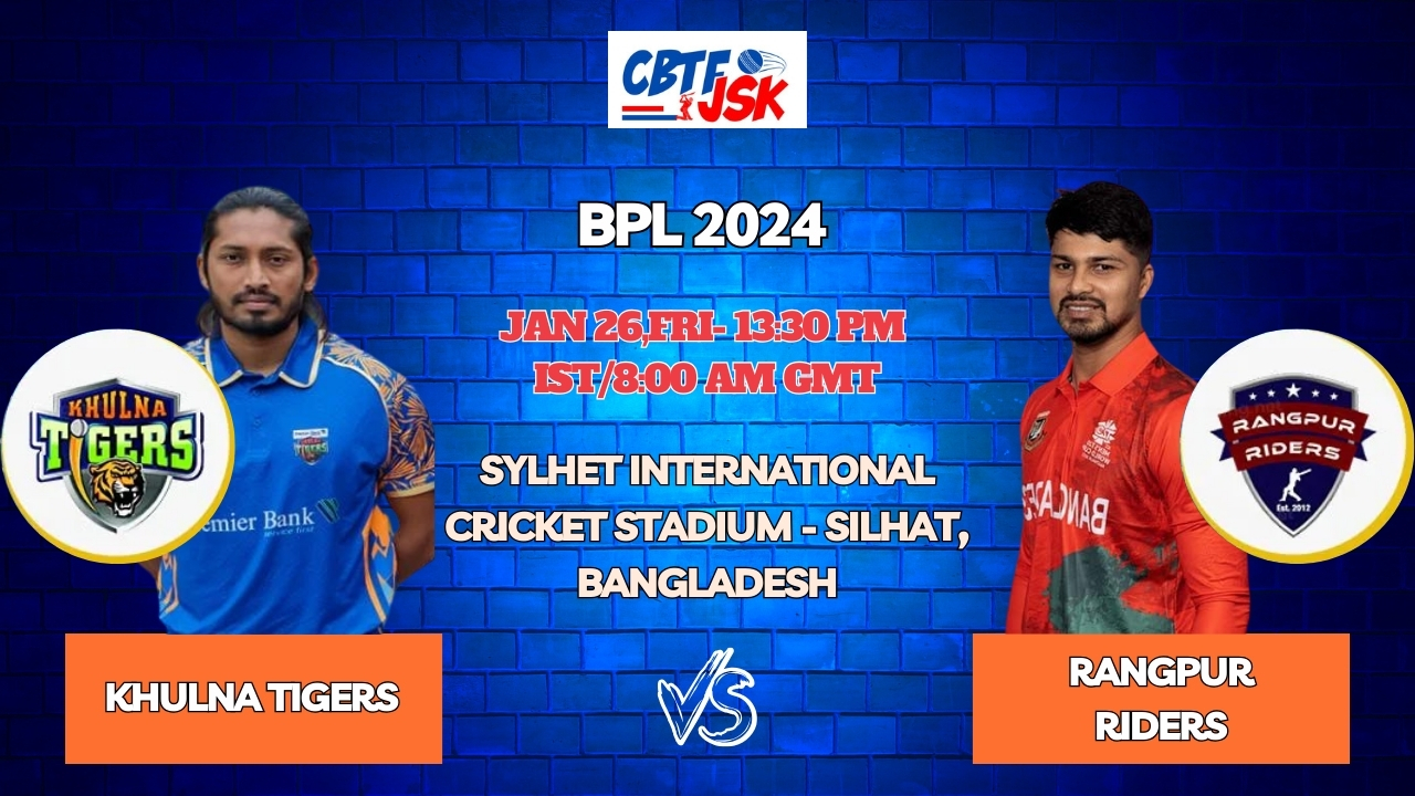 Rangpur Riders vs Khulna Tigers Today Match Prediction & Live Odds - BPL 2024