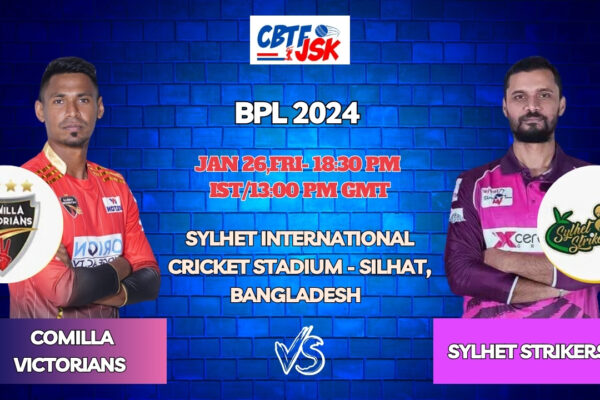 Comilla Victorians vs Sylhet Strikers Today Match Prediction & Live Odds - BPL 2024