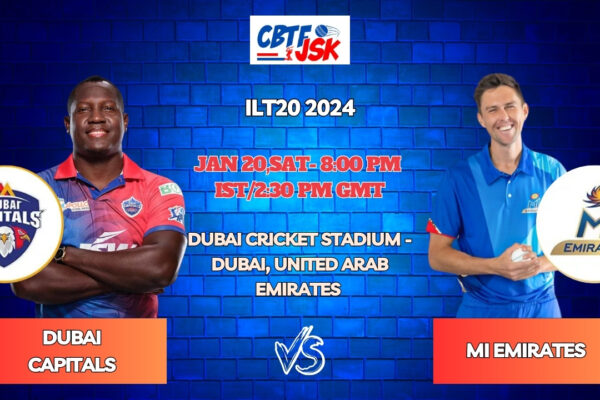 Dubai Capitals vs MI Emirates Today Match Prediction & Live Odds - ILT20 2024